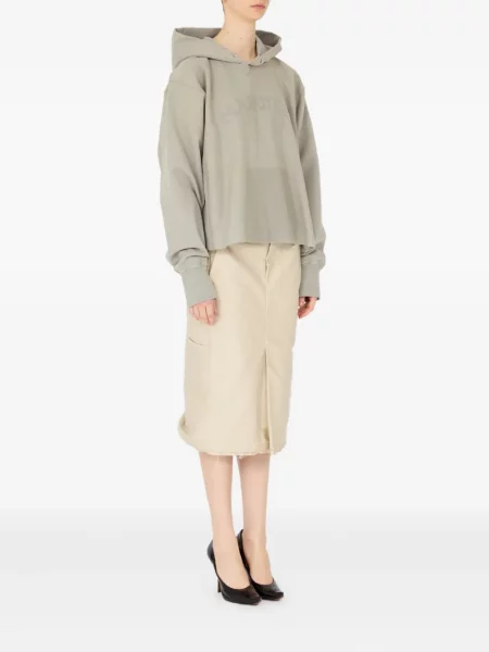 Bluza z kapturem Maison Margiela szara