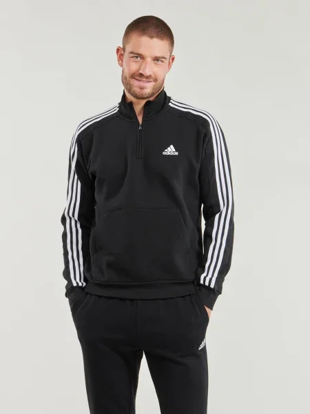 Fleecová pruhovaná fleecová mikina Adidas