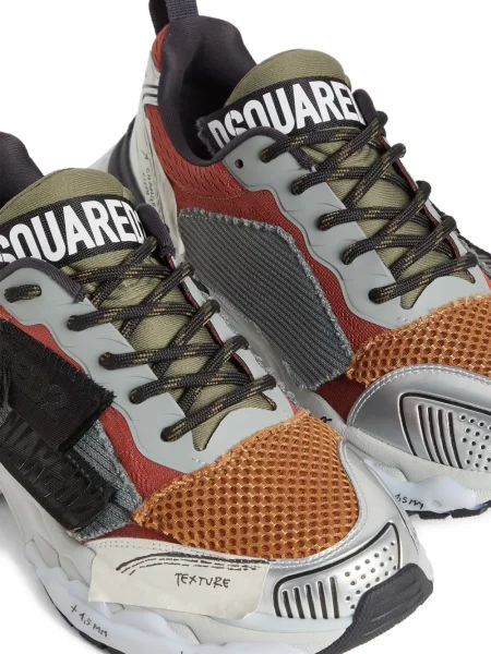Sneakerși Dsquared2 cu șireturi din dantelă