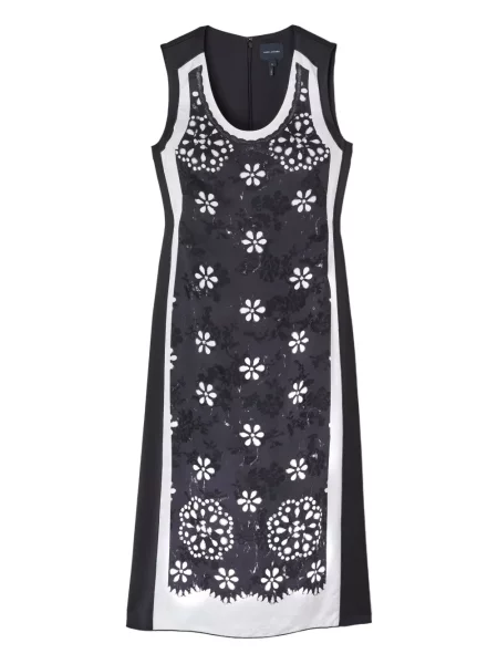 Rochie Marc Jacobs cu model floral de costum negru
