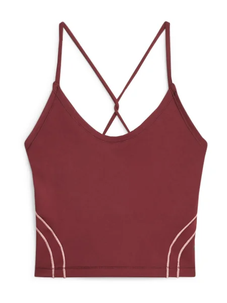 PUMA Sport top roz / roșu vin negru