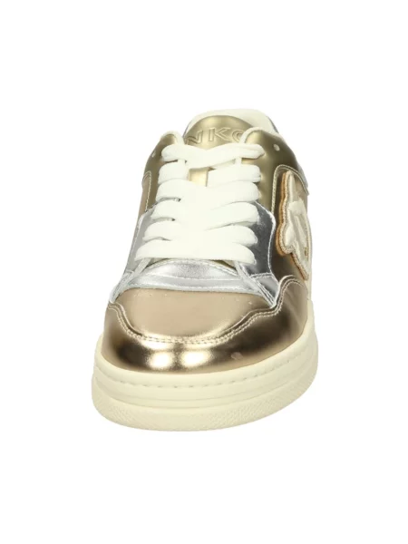 Sneakersy Pinko skórzane żółte