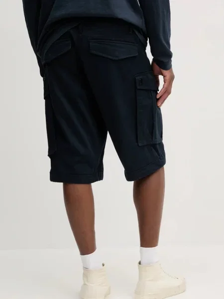 G-Star Raw Szövet rövidnadrág Rovic Zip fekete