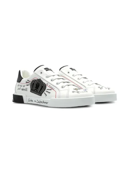 Sneakersy dziecięce Dolce And Gabbana białe