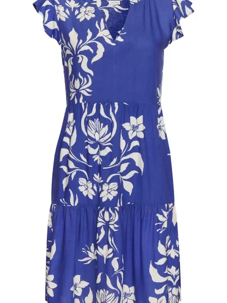 LASCANA Rochie de vară crem albastru