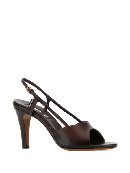 Pantofi cu toc Miu Miu maro
