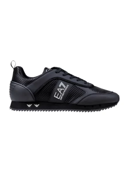 Emporio Armani Buty Mężczyzna 40 EU Sportowe Sneakersy z Nowoczesnym Designem czarny