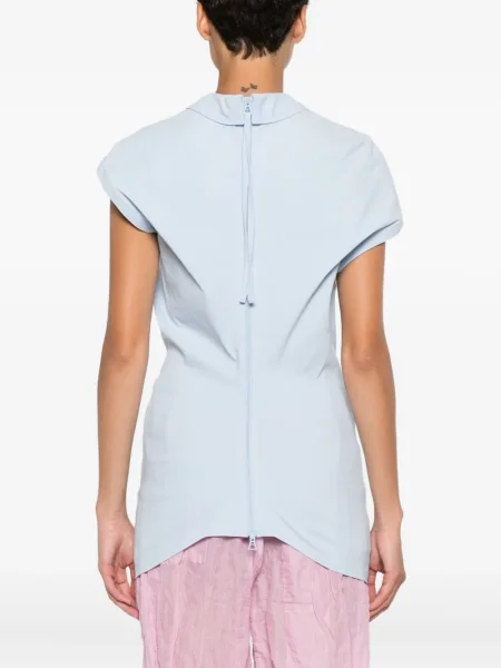 Bluză Issey Miyake scurtă albastru