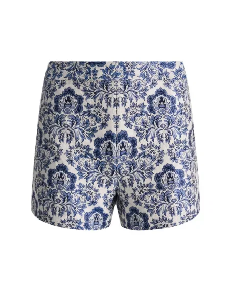 Pantaloni scurți Alice + Olivia din jacard alb