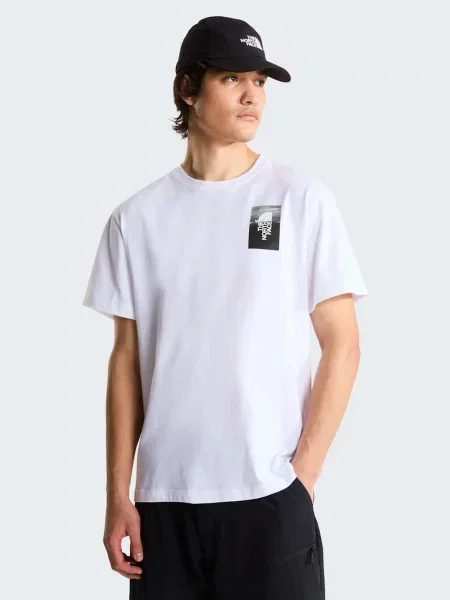 Футболка The North Face M APEX COLLAGE RELAXED SHO білий