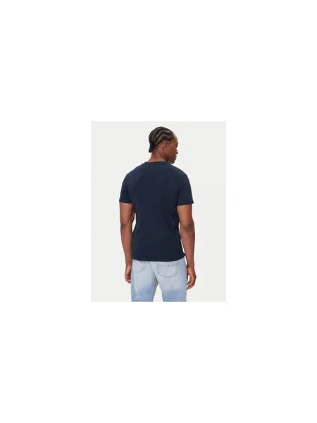 Tommy Jeans T-shirt Linear Chest Tamnoplava Slim Fit