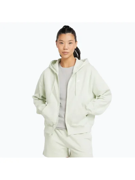 Дамски суитшърт New Balance French Terry Full Zip Natural Mint зелено