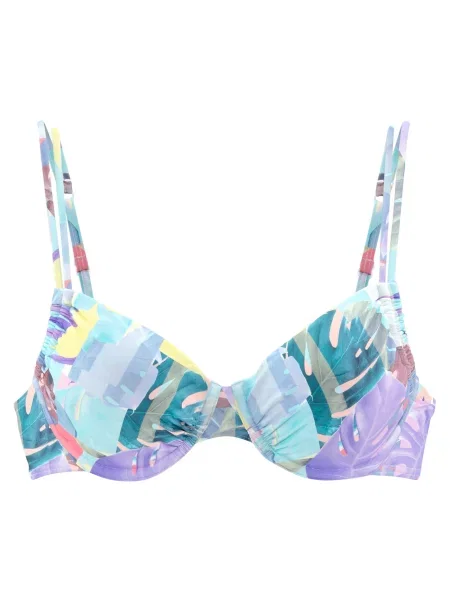 VENICE BEACH Sutien costum de baie turcoaz / deschis / galben / mov pastel albastru
