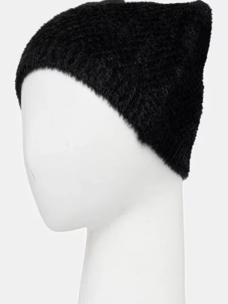 Искусственный мех шапка Kangol черная