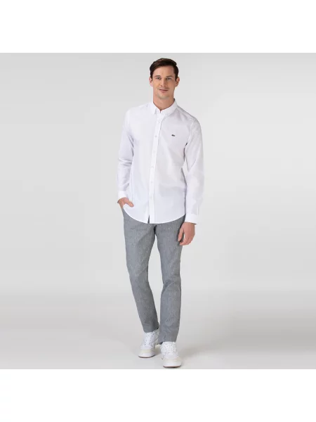 Lacoste Luźne Spodnie szary