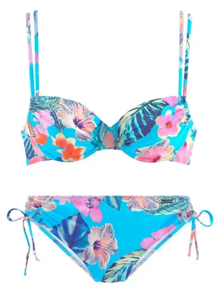 LASCANA Bikiny tyrkysová