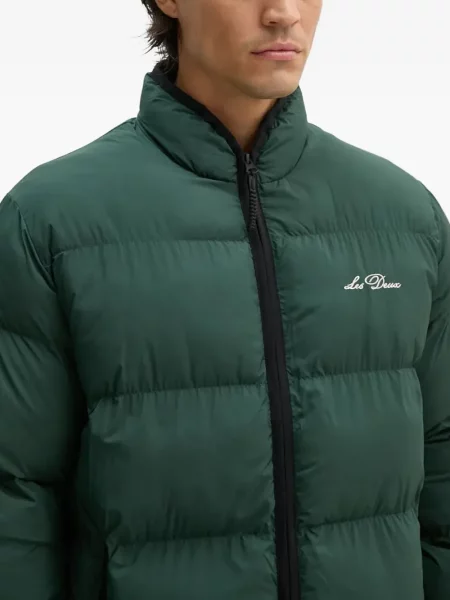 Geacă Les Deux cu broderie verde