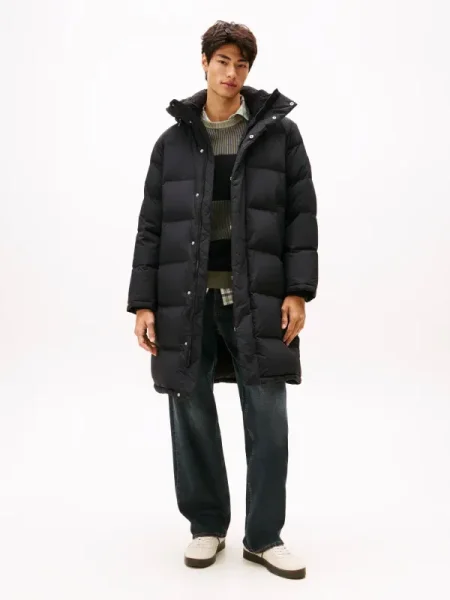 Tommy Jeans De puf palton negru