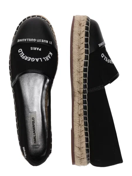 Espadrile KARL LAGERFELD črna