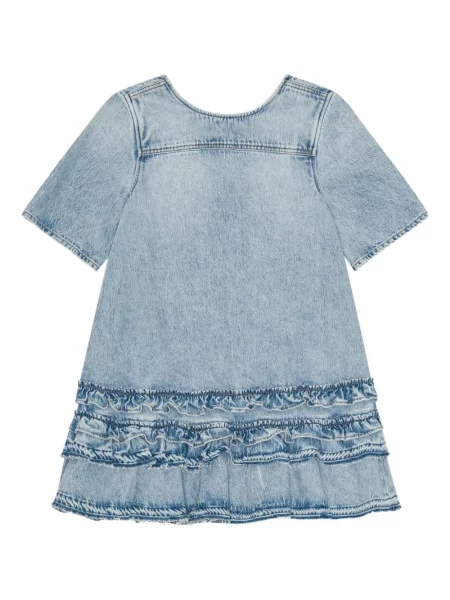Rochie din denim Ganni de costum albastru