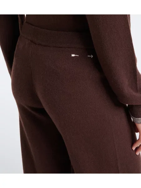 Pantaloni The Upside din cașmir maro