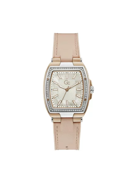 Zegarek Guess skórzany żółty
