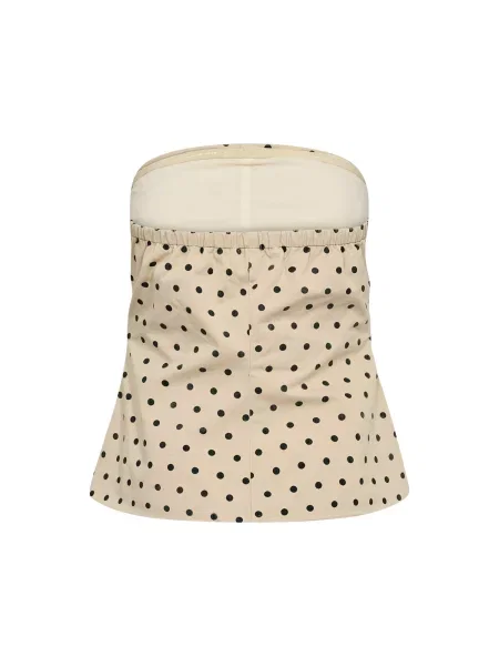 Co'couture Top Deddi bej negru