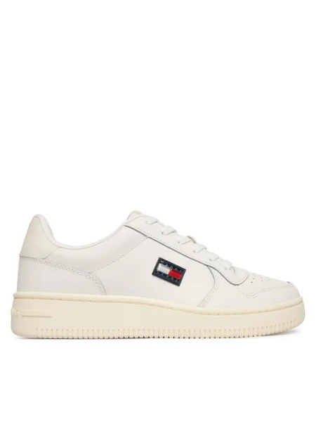 Tommy Jeans Sneakers Tjw Basket alb