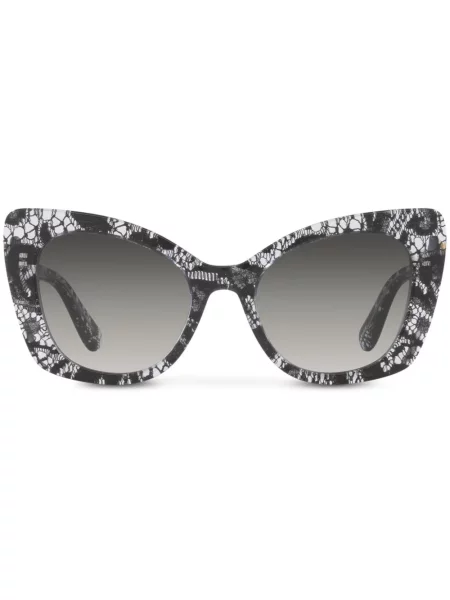 Sunčane naočale Dolce & Gabbana Eyewear s printom s čipkom crna