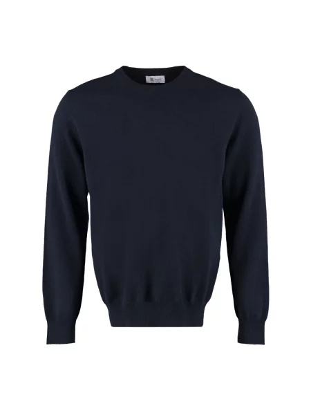 Sweter The (alphabet) niebieski