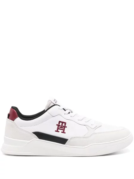 Sneakerși Tommy Hilfiger din piele alb