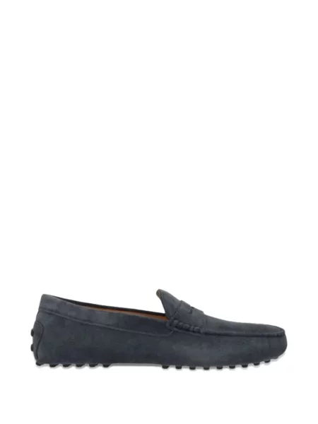 Pantofi loafer Tod's din piele de căprioară albastru