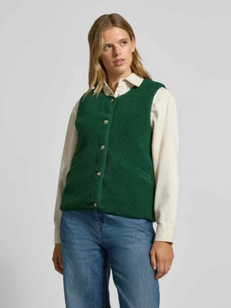 Kamizelka w stylu teddy w kroju regular fit model BABY' Only