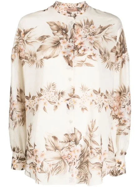 Bluză Twinset cu model floral cu imagine lungă
