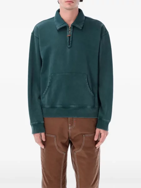 Hanorac cu fermoar Vans verde