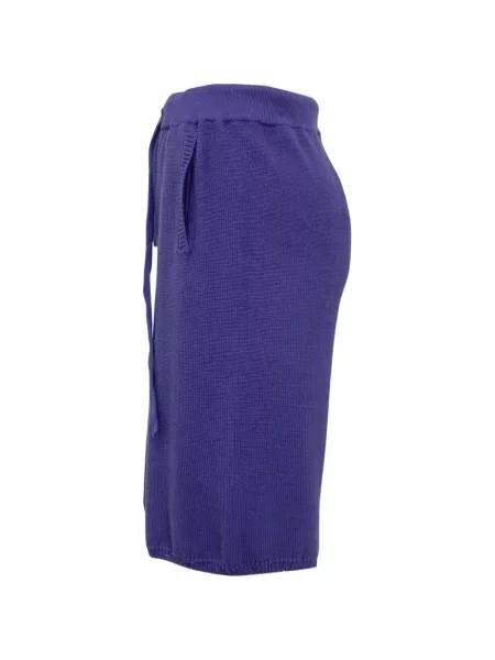 Pletene bermuda kratke hlače Laneus plava