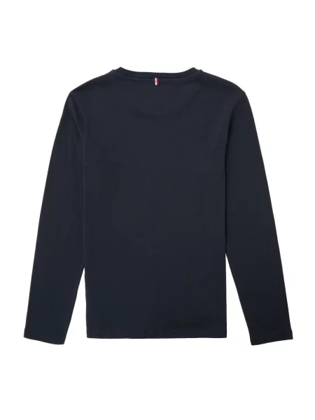 Tričko s dlouhým rukávem Tommy Hilfiger modré