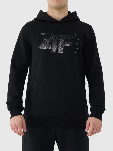 4F bluza z kapturem L czarny