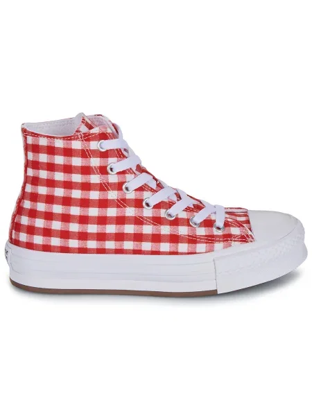 Členkové topánky Converse biela