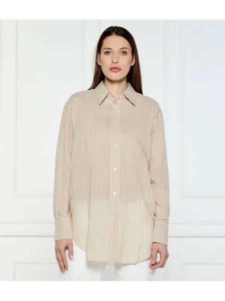 BOSS BLACK Cămașă Baredana | cu adaos de in negru