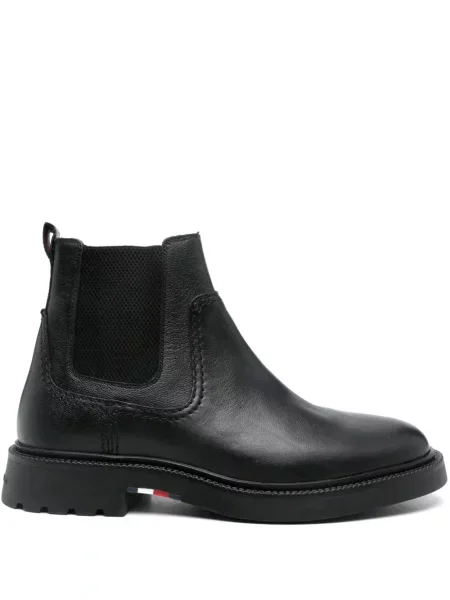 Botine Tommy Hilfiger din piele negru