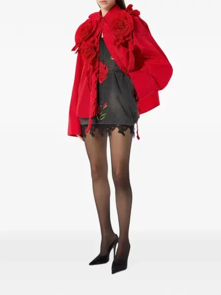 Virágos aplikált ing Blumarine piros