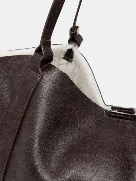 Кожаная сумка шоппер Answear.lab