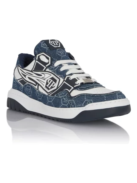 Sneakersy Philipp Plein niebieskie