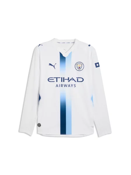 PUMA autentyczna trzecia koszulka z długim rękawem Manchester City Akcesoria S biały