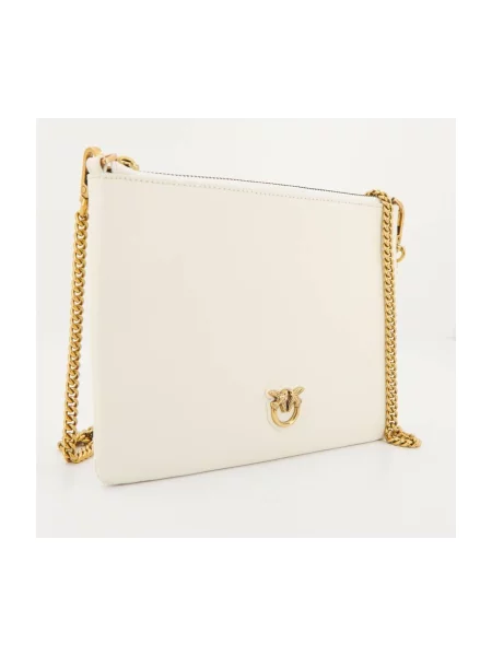 PINKO Geantă Flat Classic PE 23 PCPL Écru alb