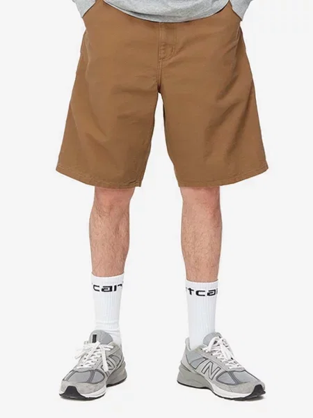 Carhartt WIP szorty Single Knee brązowy