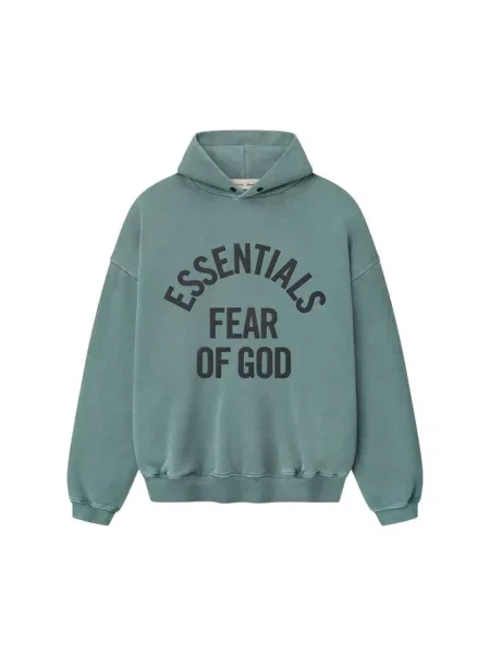 Bluza z kapturem Fear Of God niebieska