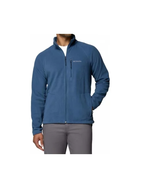 Fleece cipzáras melegítő felső Columbia kék