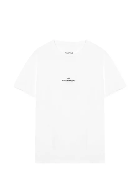 Tricou Maison Margiela cu autograf alb
